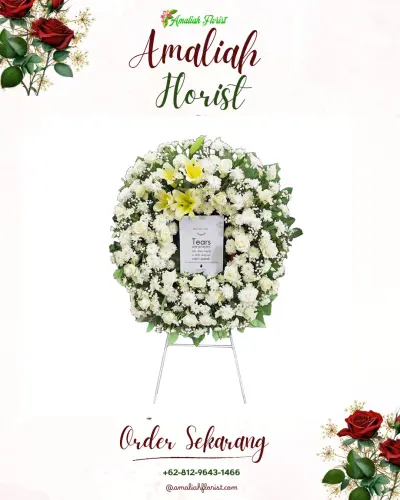 Krans Bunga Duka Cita di Sukarindik